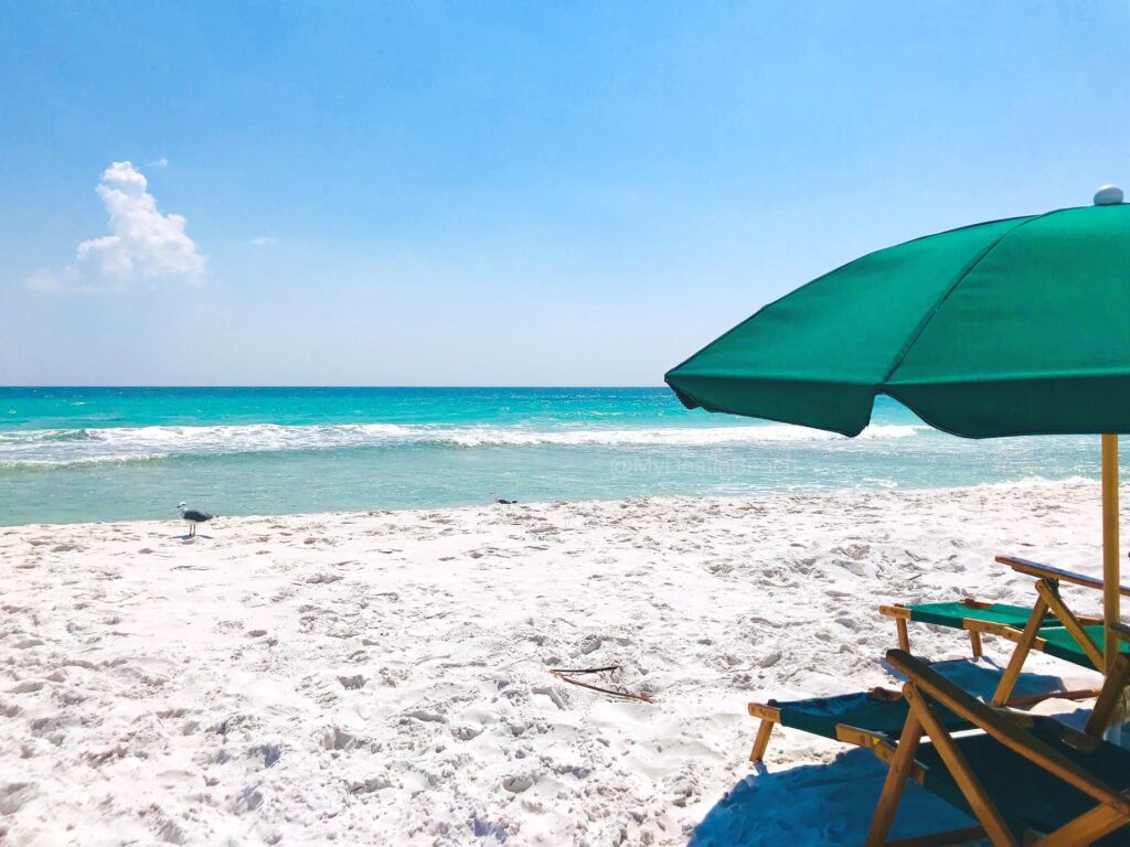 Destin, Florida white sand beaches are a relaxing getaway for the whole family.
