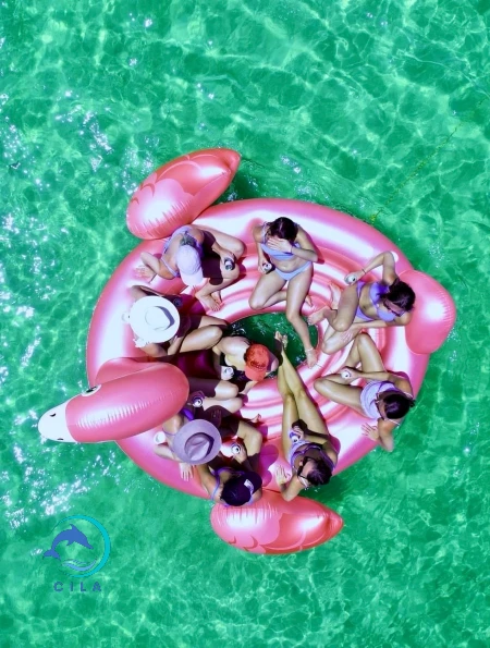 Pink Floatie at Crab Island